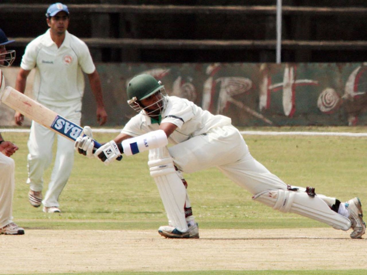 Kenya's Rakep Patel plays the ball to fine leg, Kenya v Baroda Cricket Association XI, three-day match, Nairobi, 2nd day, July 24, 2010