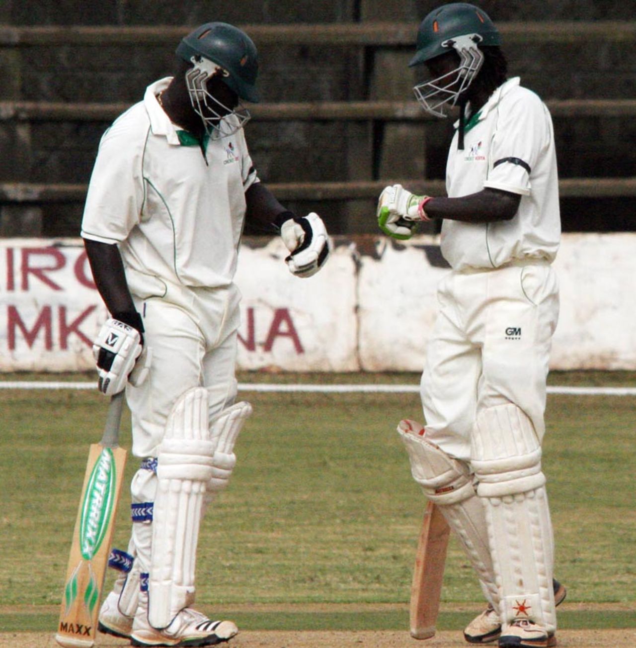 Thomas Odoyo and Nehemiah Odhiambo added 148 for the seventh wicket, Kenya v Baroda Cricket Association XI, three-day match, Nairobi, 2nd day, July 24, 2010