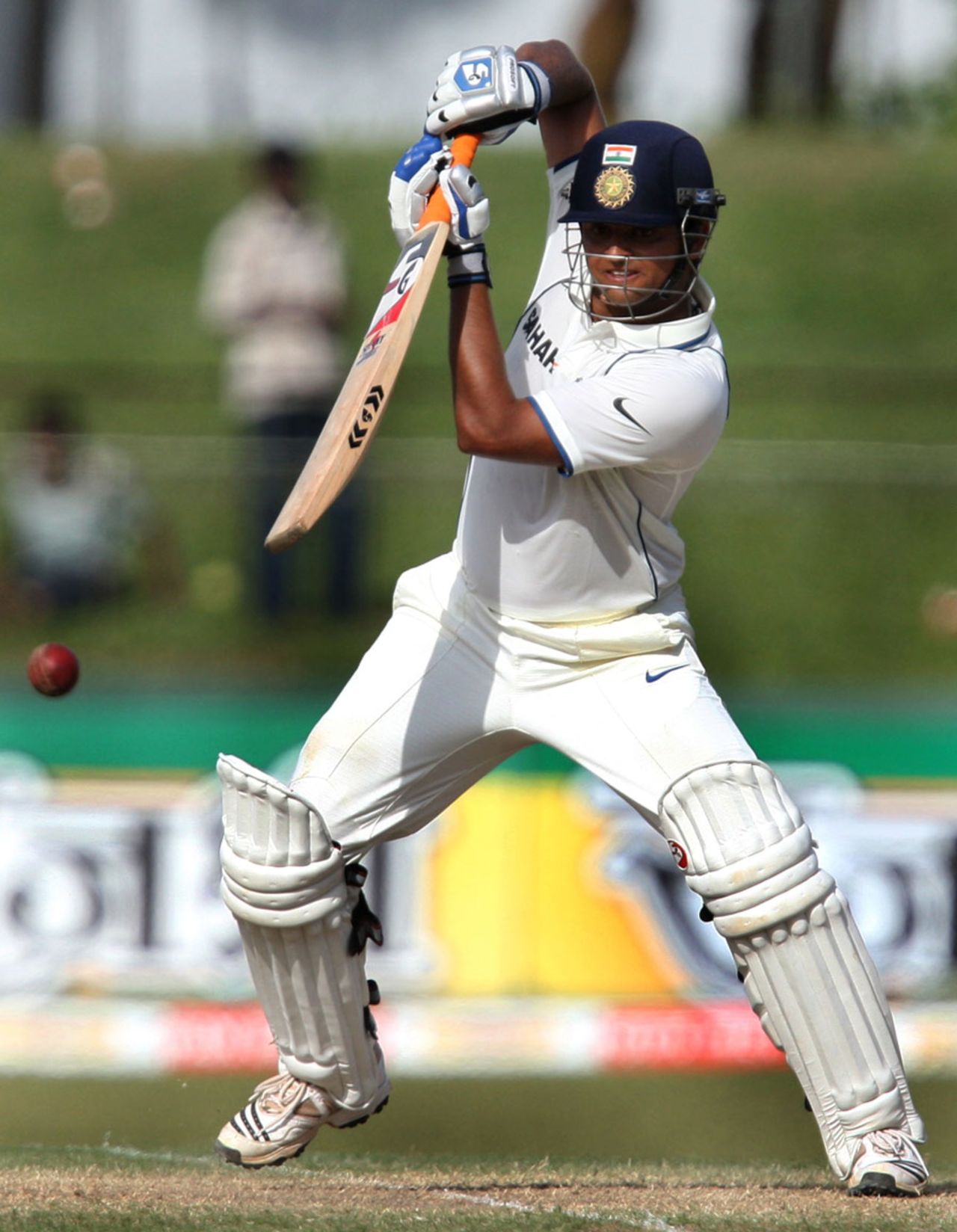 Suresh Raina punches the ball off the backfoot, Sri Lanka v India, 2nd Test, SSC, 3rd day, July 28, 2010