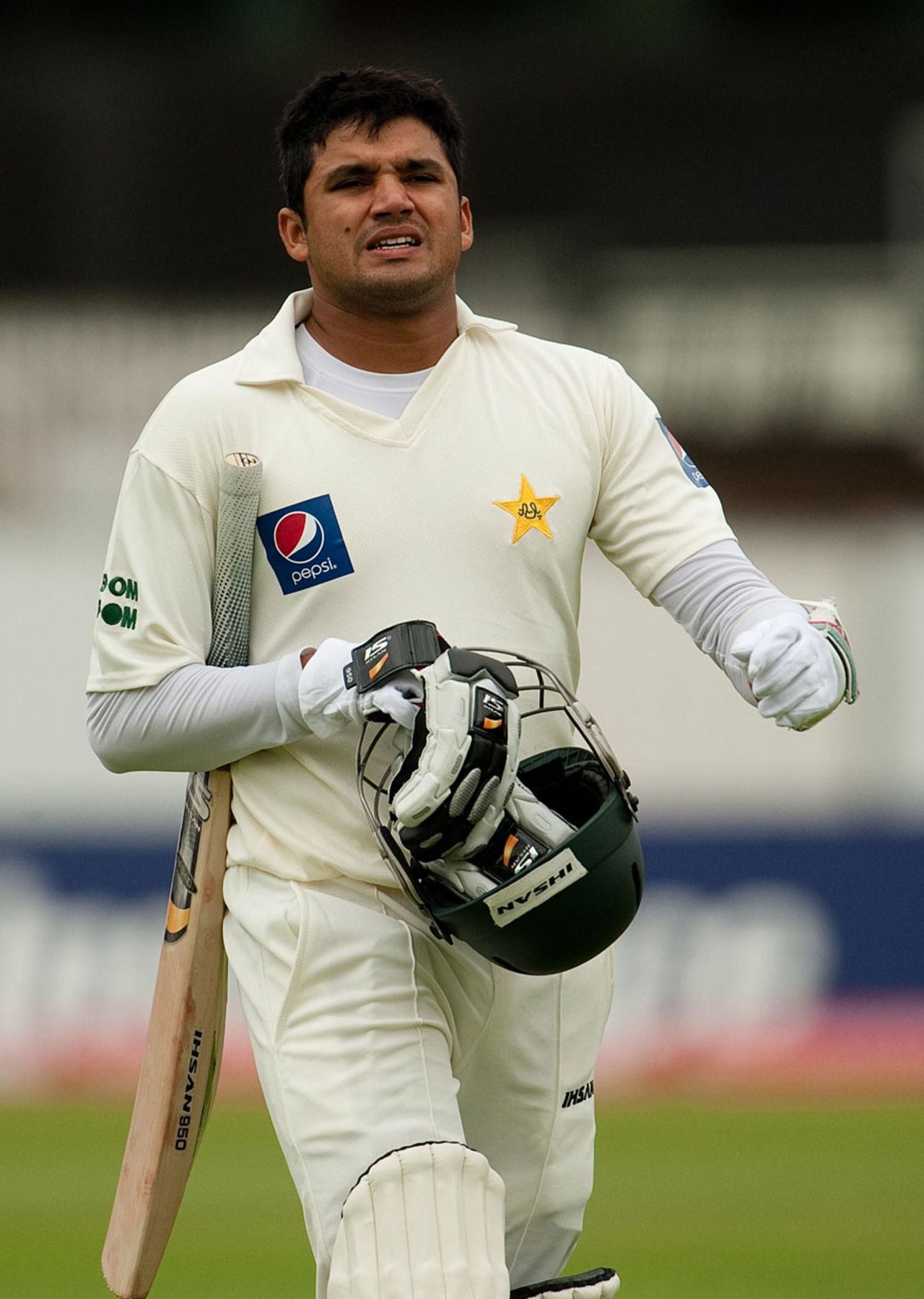 Azhar Ali trudges off after opting not to use the UDRS to a caught ...