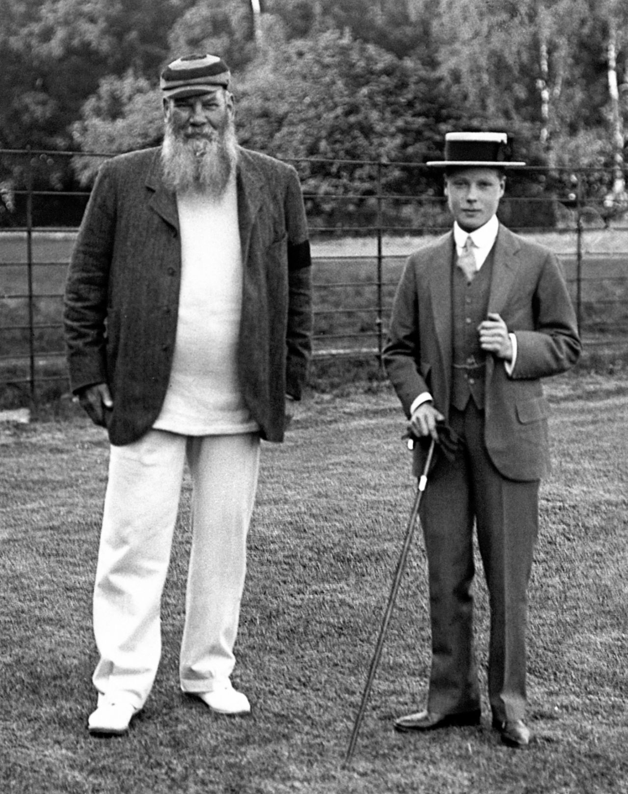 WG Grace with the Prince of Wales, 1911
