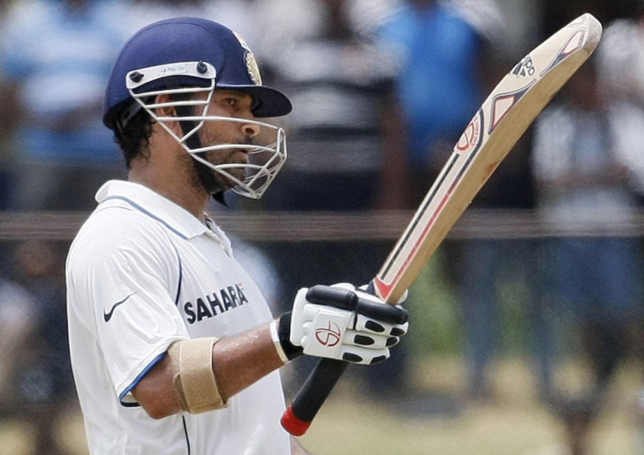 Sachin Tendulkar scored 54 as India resisted, Sri Lanka v India, 3rd Test, P Sara Oval, 5th day, August 7, 2010