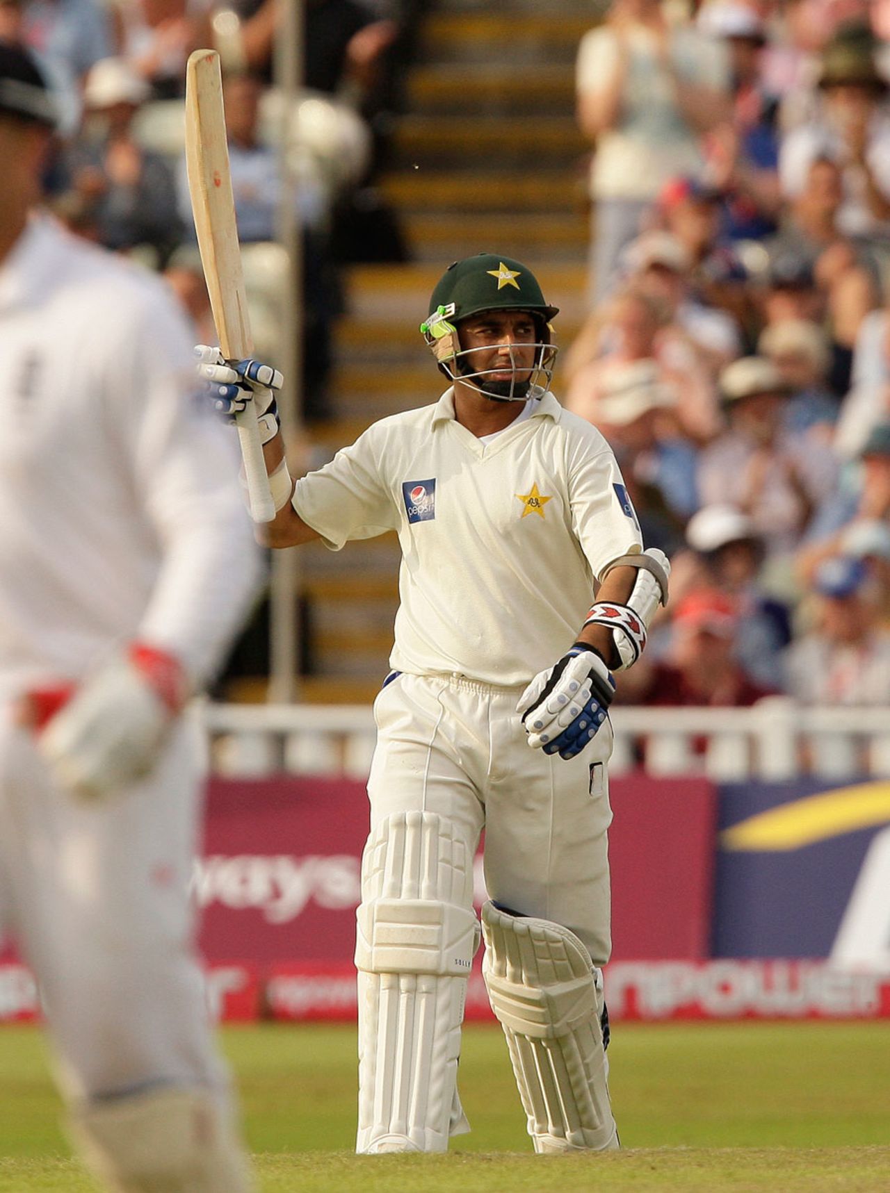 Saeed Ajmal registered his first Test half-century, England v Pakistan, 2nd Test, Edgbaston, August 8, 2010