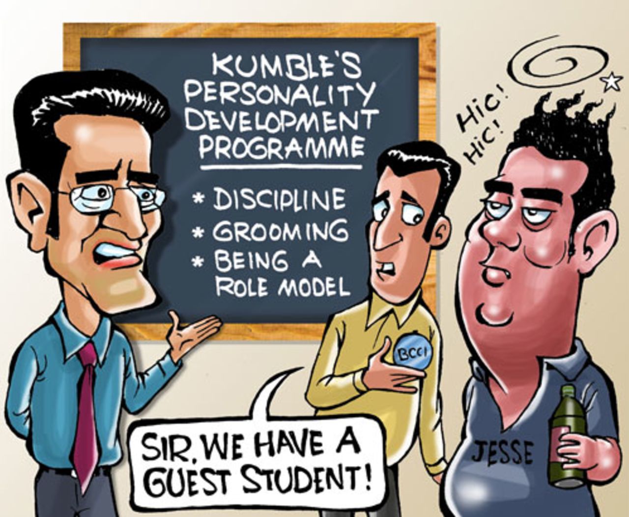 Cartoon: Guest student