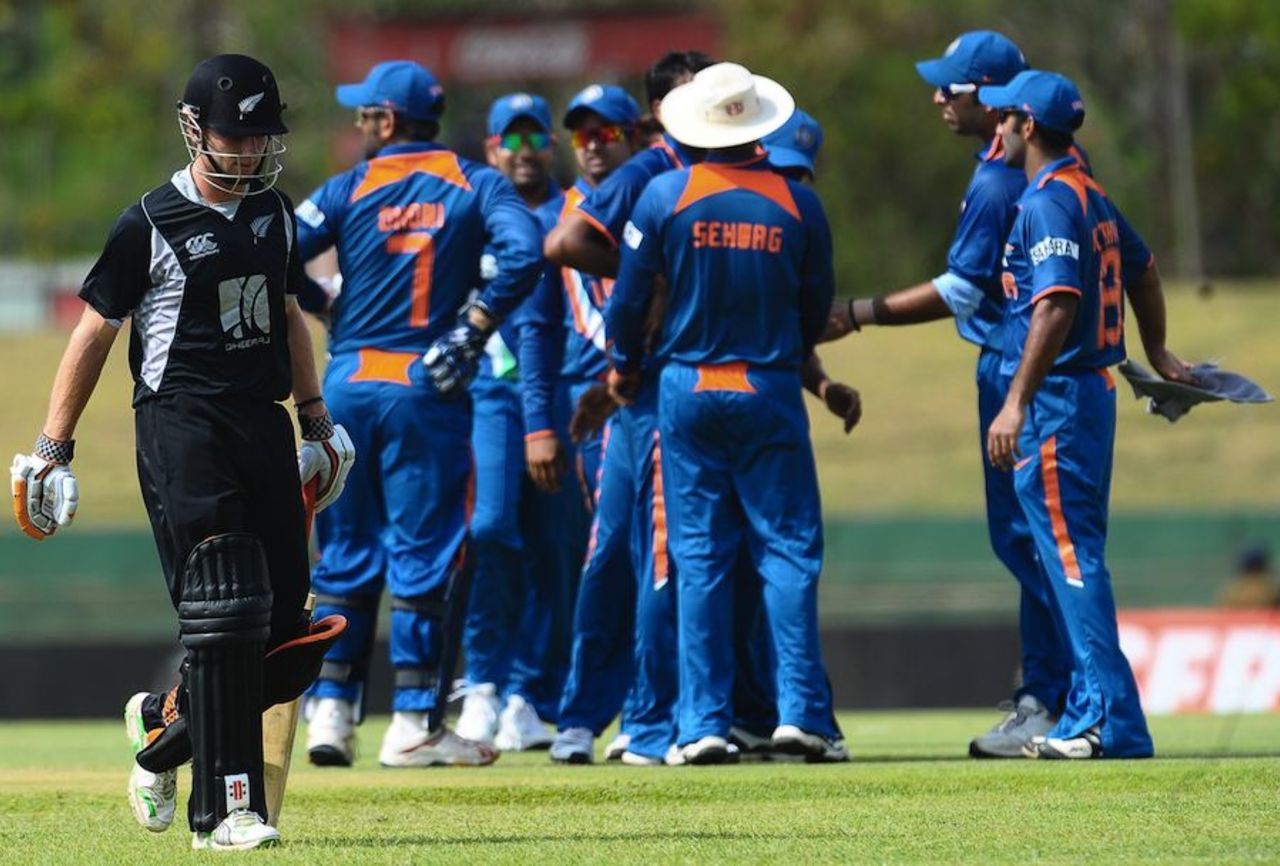 Kane Williamson was out for a duck on debut, India v New Zealand, tri-series, 1st ODI, August 10, 2010