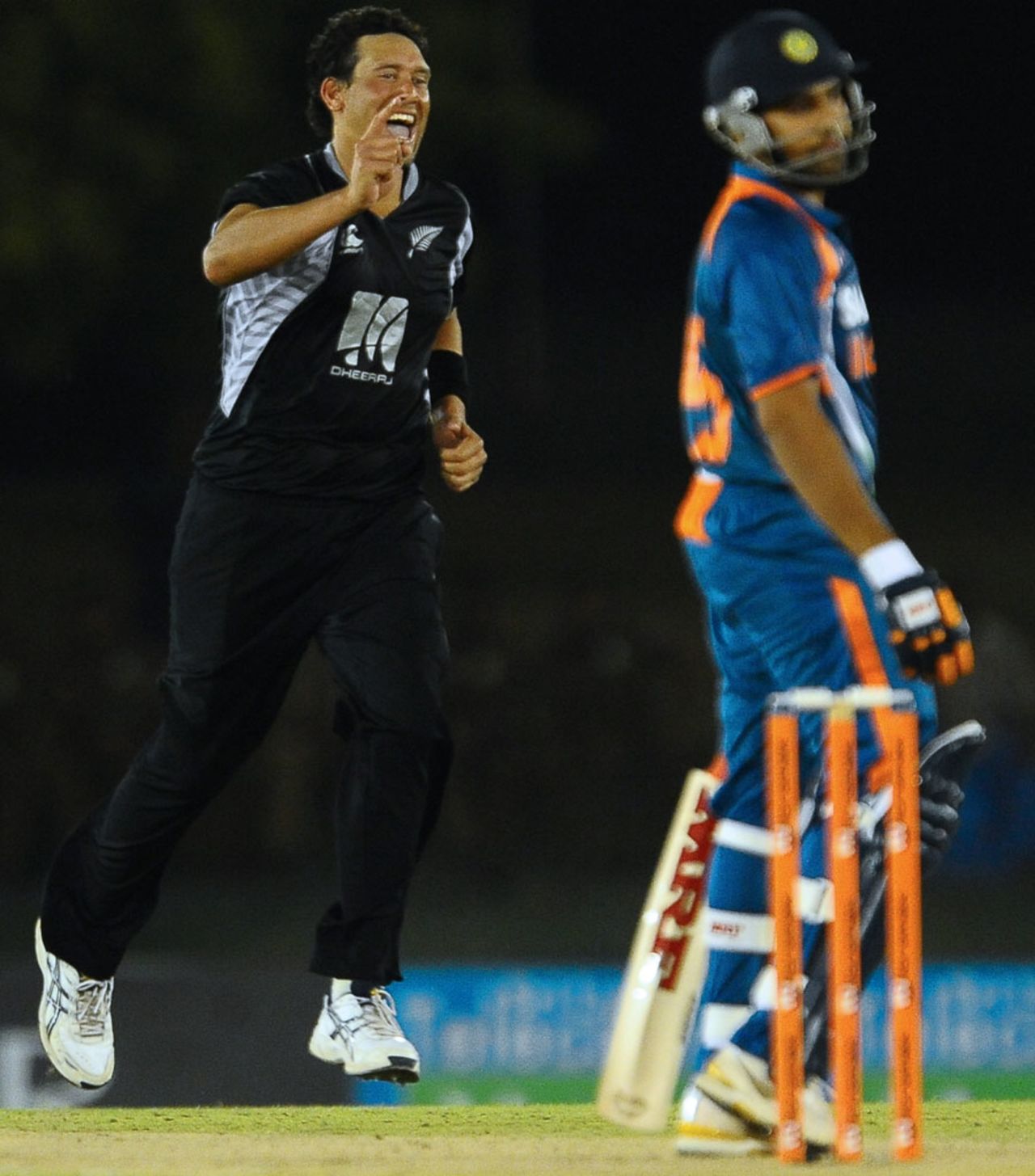 Daryl Tuffey had Rohit Sharma caught at first slip, India v New Zealand, tri-series, 1st ODI, August 10, 2010
