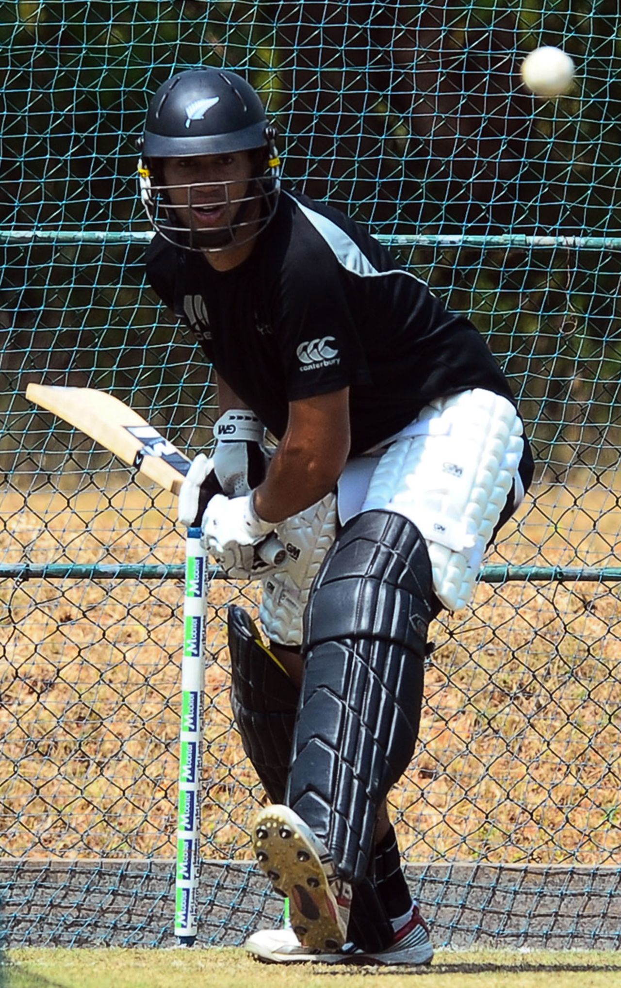 Ross Taylor bats in the nets, Dambulla, August 12, 2010