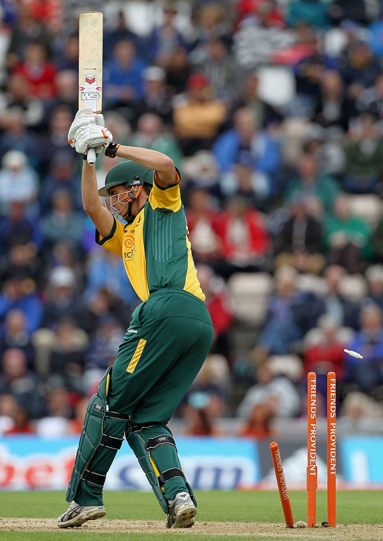 Alex Hales could not make a significant impact and was bowled by Alfonso Thomas, Nottinghamshire v Somerset, Friends Provident t20 Semi-Final, Rose Bowl, August 14 2010
