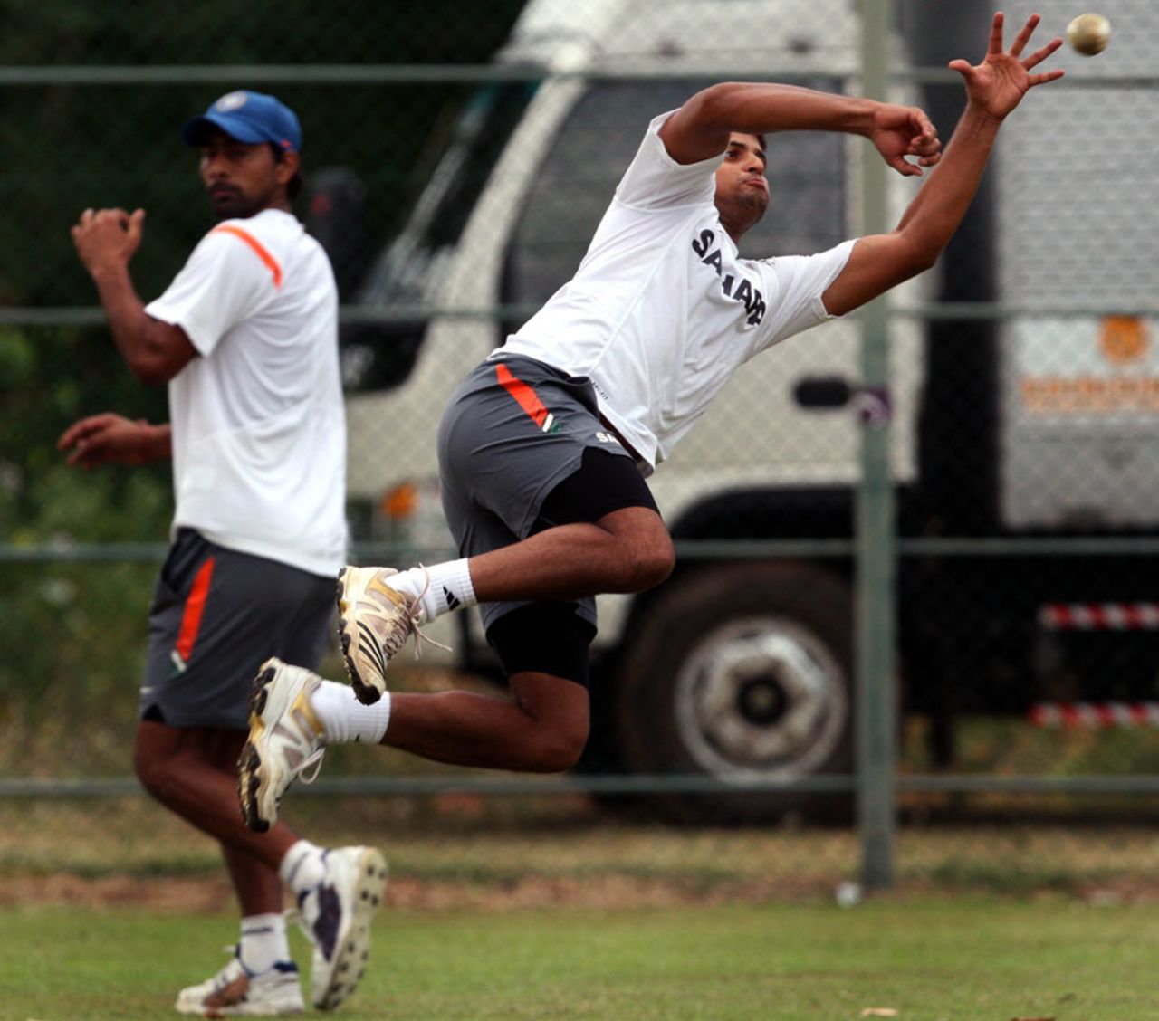 Suresh Raina during a fielding session, Dambulla, August 15, 2010
