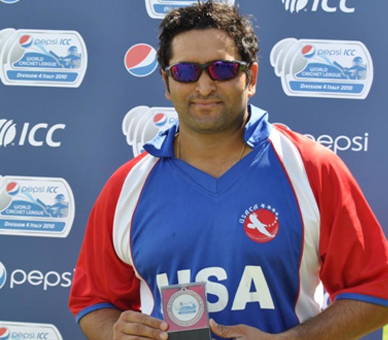 Sushil Nadkarni was Man of the Match for his 31-ball 68, USA v Tanzania, ICC World Cricket League Division Four, Navile, August 15, 2010