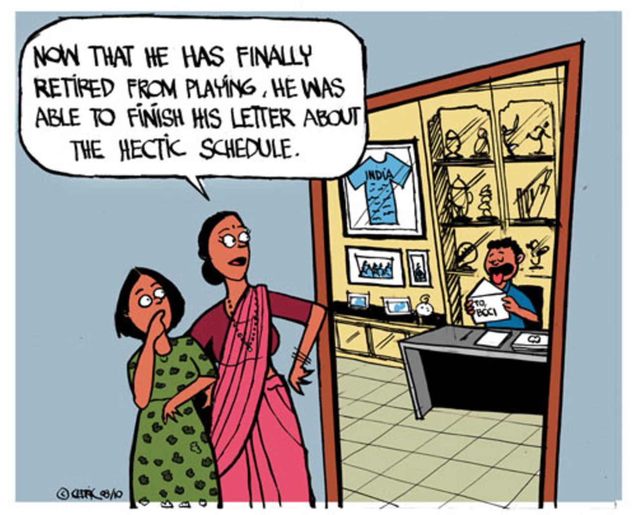 Cartoon: Over in India