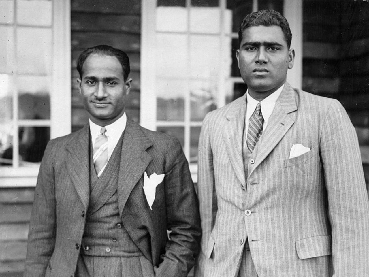 Nazir Ali and Mohammad Nissar on their tour of England, April 29, 1932