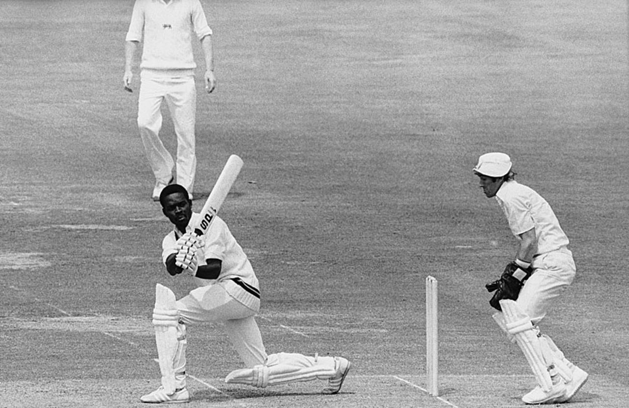 Collis King on his way to 86 in the final, England v West Indies, World Cup final, 1979