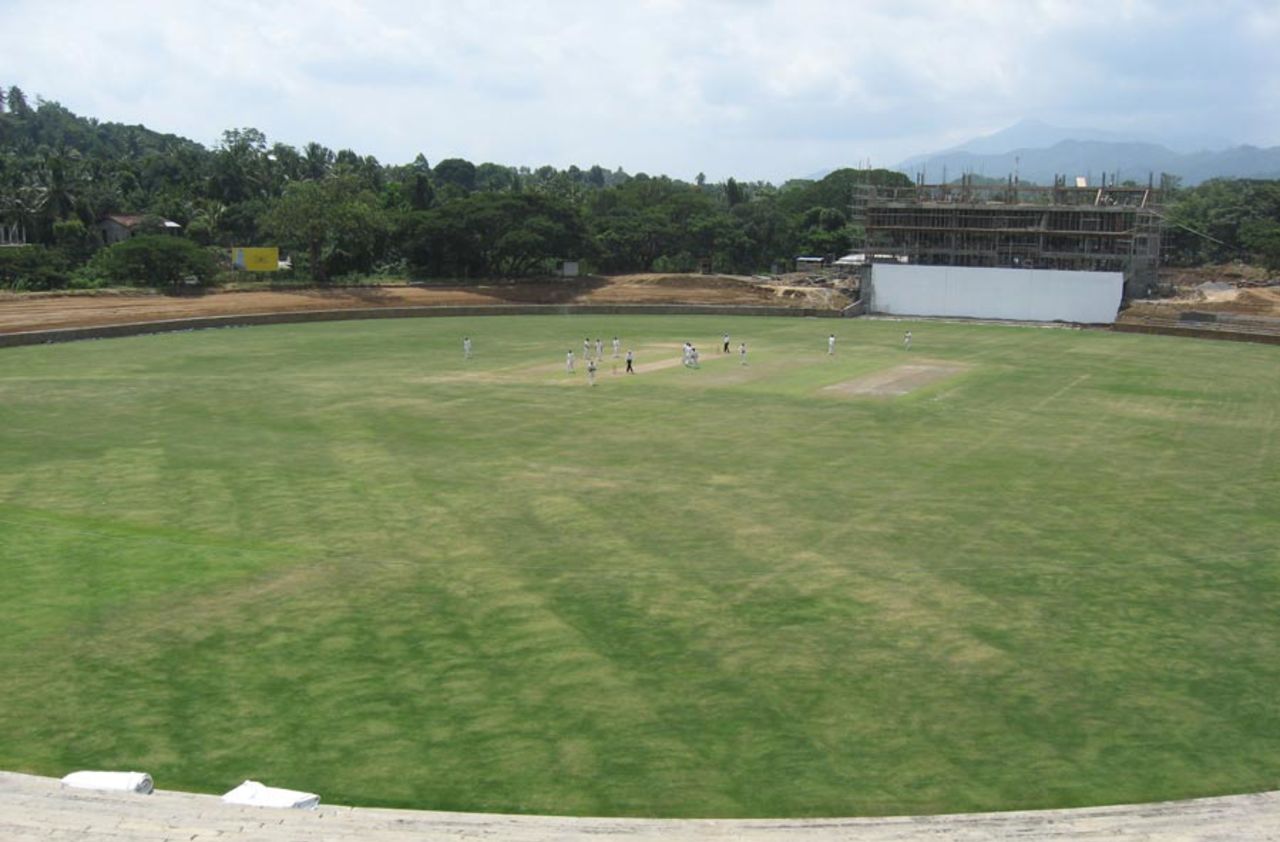 A view of the Pallekele Stadium, August 23, 2010