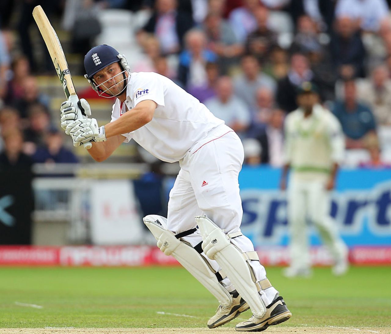 Jonathan Trott was unhurried and untroubled as he soaked up the pressure to revive England's innings, Lord's, August 27 2010
