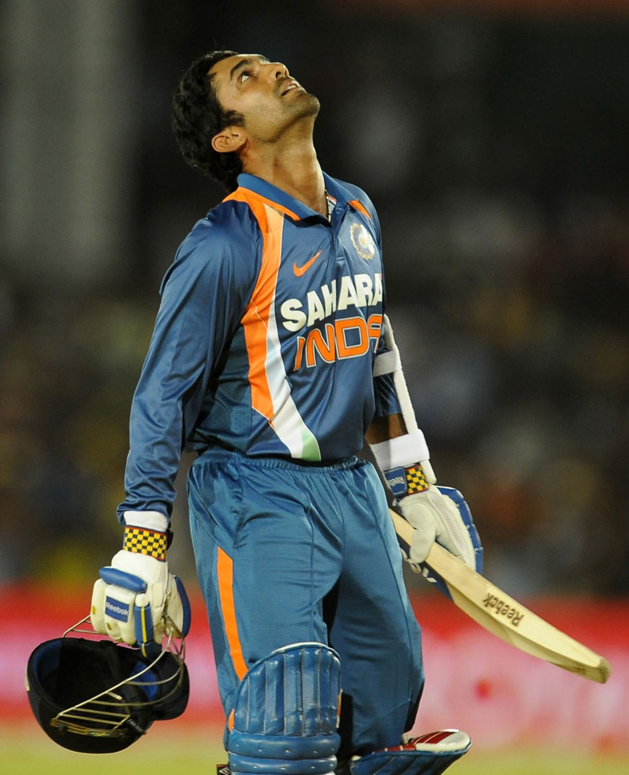 Dinesh Karthik is disappointed after his dismissal, Sri Lanka v India, tri-series final, Dambulla, August 28, 2010