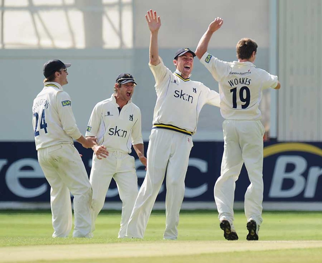 Chris Woakes ran through Kent's first innings with six wickets, Warwickshire v Kent, County Championship, Division One, Edgbaston, September 1, 2010