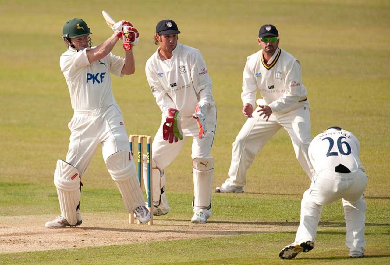 Ali Brown struck 52 to help Nottinghamshire's recovery, Durham v Nottinghamshire, County Championship, Division One, Chester-le-Street, September 1, 2010