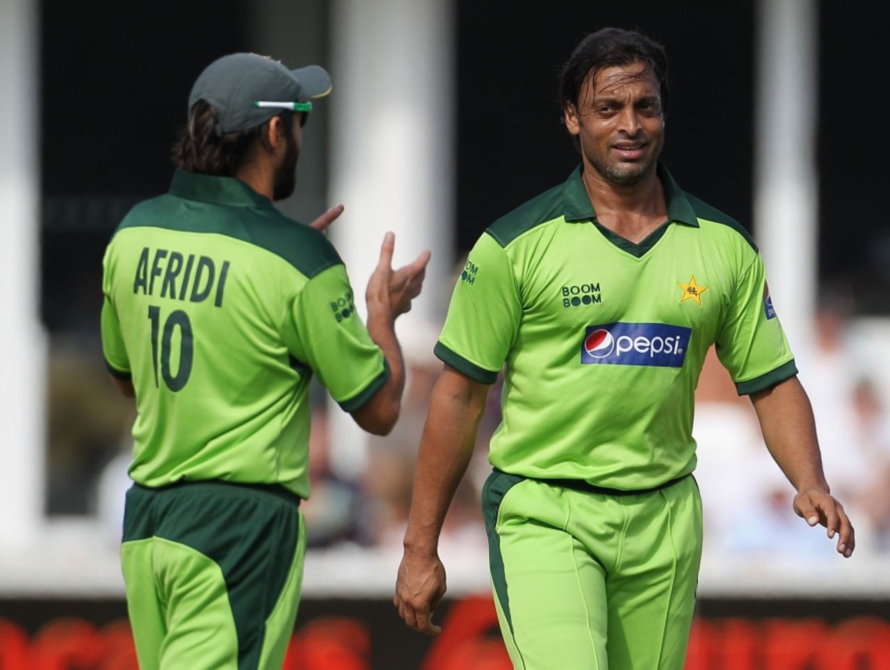 Shoaib Akhtar bowled a luckless opening spell at Taunton, Somerset v Pakistanis, Tour Match, Taunton, September 2 2010
