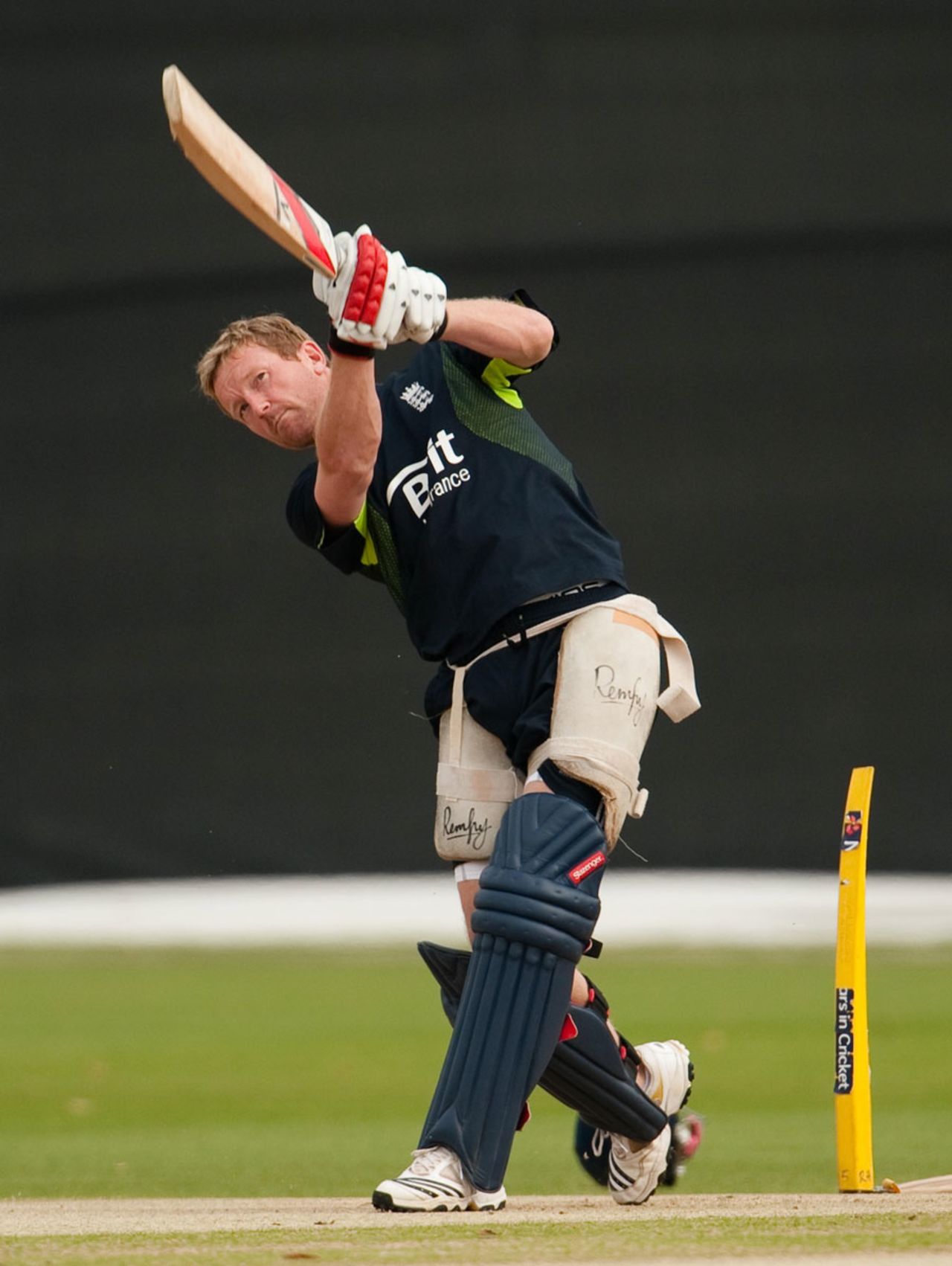 Paul Collingwood practices his range hitting ahead of England's first game as World Twenty20 champions, Cardiff, September 4, 2010