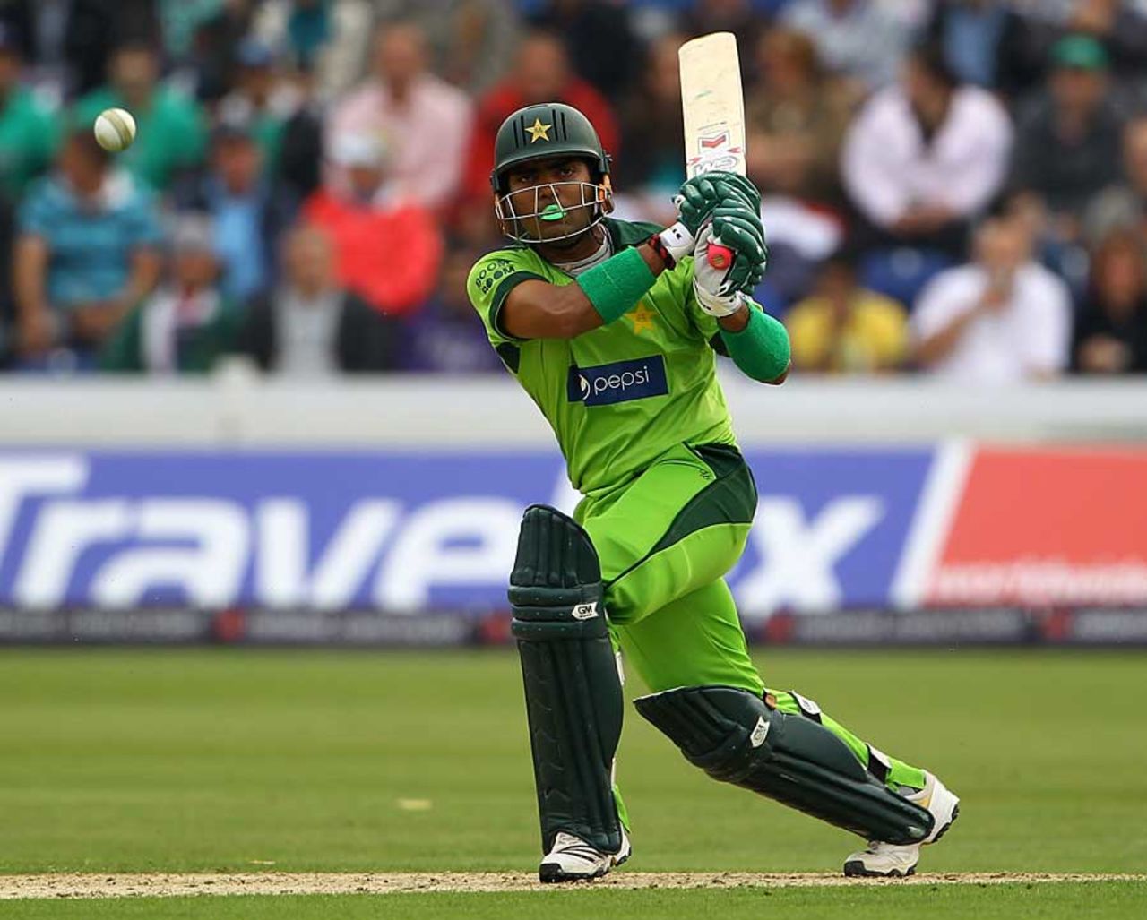 Umar Akmal gave Pakistan something to bowl at with 35 off 30 balls, England v Pakistan, 1st T20I, Cardiff, September 5, 2010