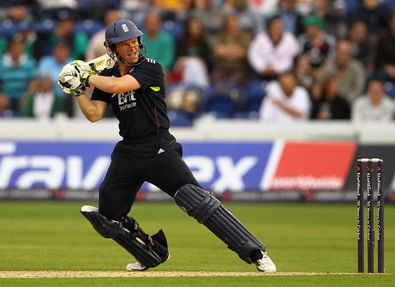 Eoin Morgan guided England home with another calm innings, England v Pakistan, 1st T20I, Cardiff, September 5, 2010