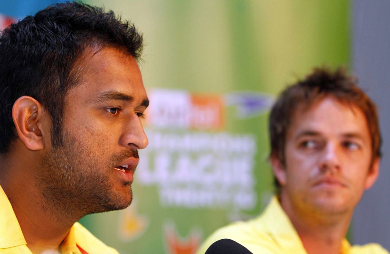MS Dhoni and Albie Morkel speak ahead of the Champions League, Durban, September 7, 2010