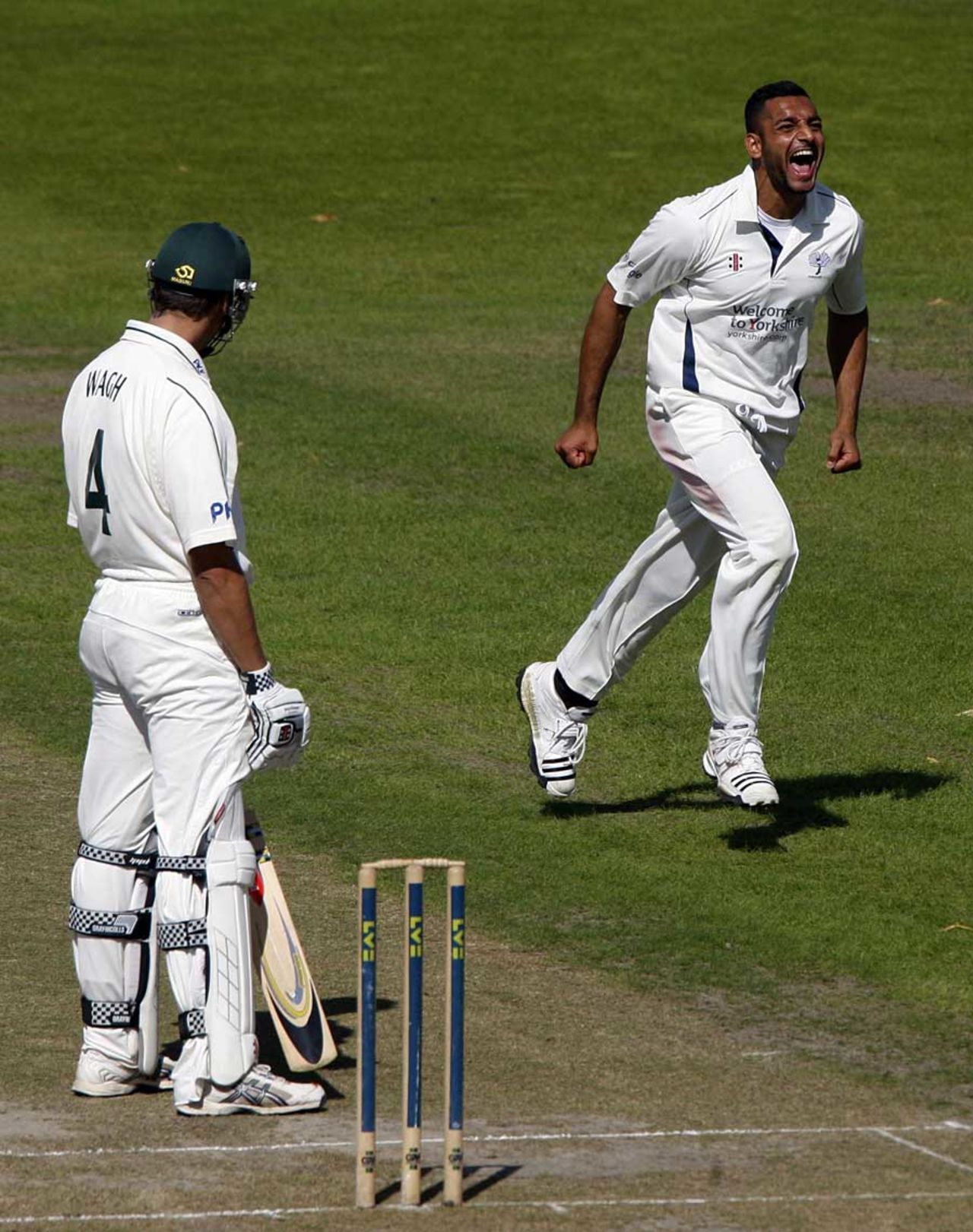 Ajmal Shahzad made the early breakthroughts in Nottinghamshire's paltry innings, Nottinghamshire v Yorkshire, County Championship, Division One, Trent Bridge, September 7, 2010