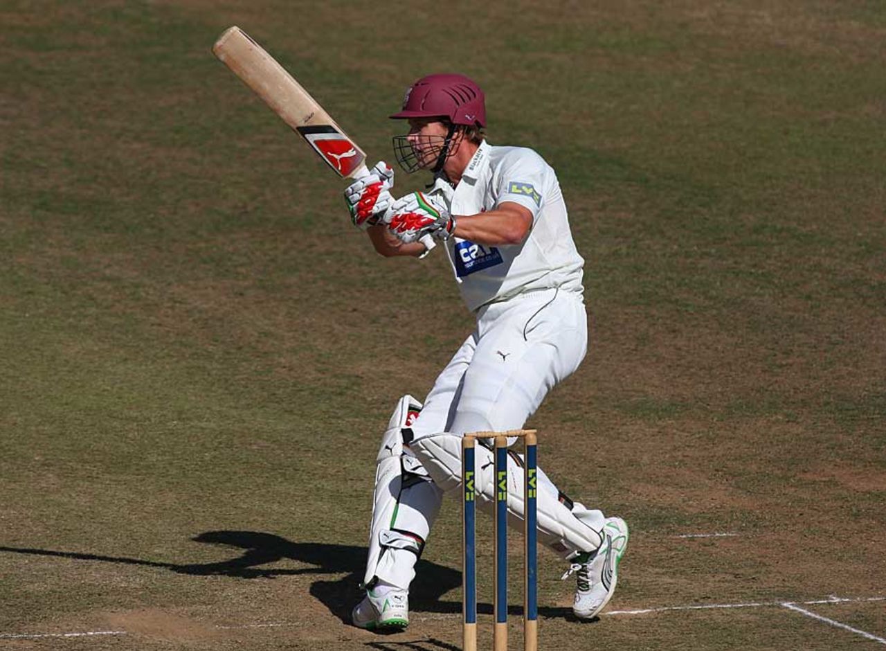 Nick Compton reached 49 before falling lbw, Somerset v Lancashire, County Championship, Division One, Taunton, September 8, 2010