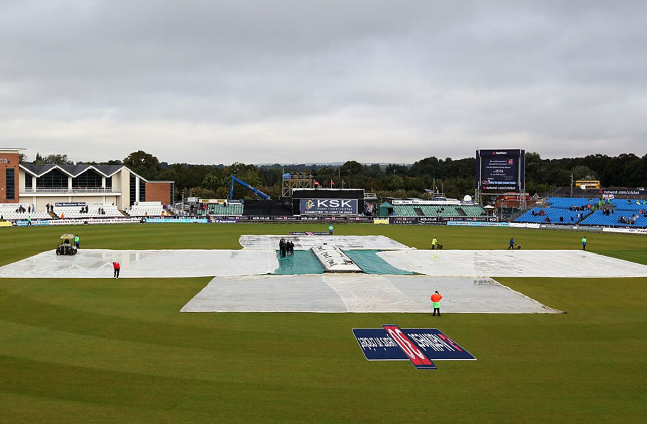 Heavy overnight rain in Durham delayed the start of England's ODI series against Pakistan, England v Pakistan, 1st ODI, Chester-le-Street, September 10 2010 