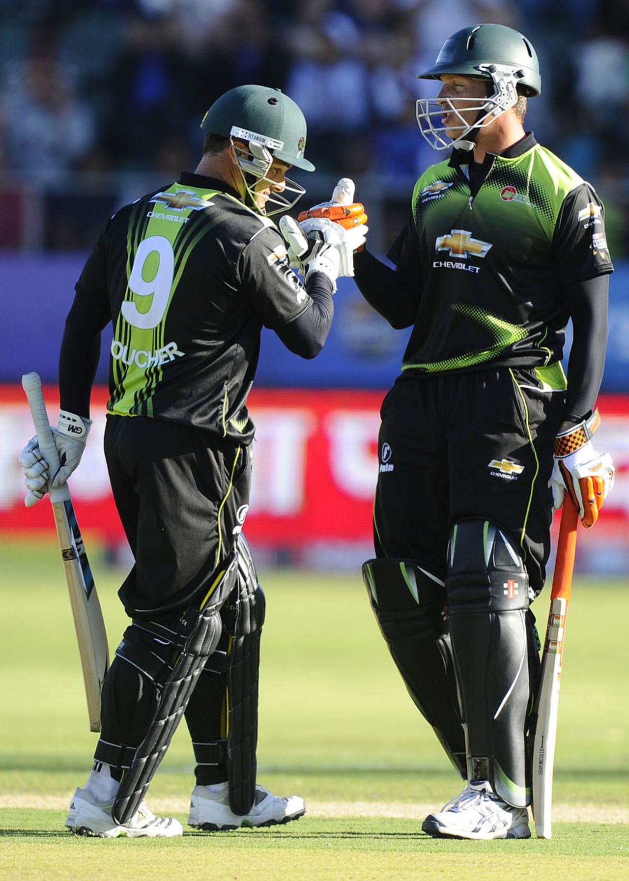 Mark Boucher and Justin Kreusch added an unbeaten 63-run partnership for the fourth wicket , Warriors v Wayamba, Champions League Twenty20, Port Elizabeth, September 11, 2010