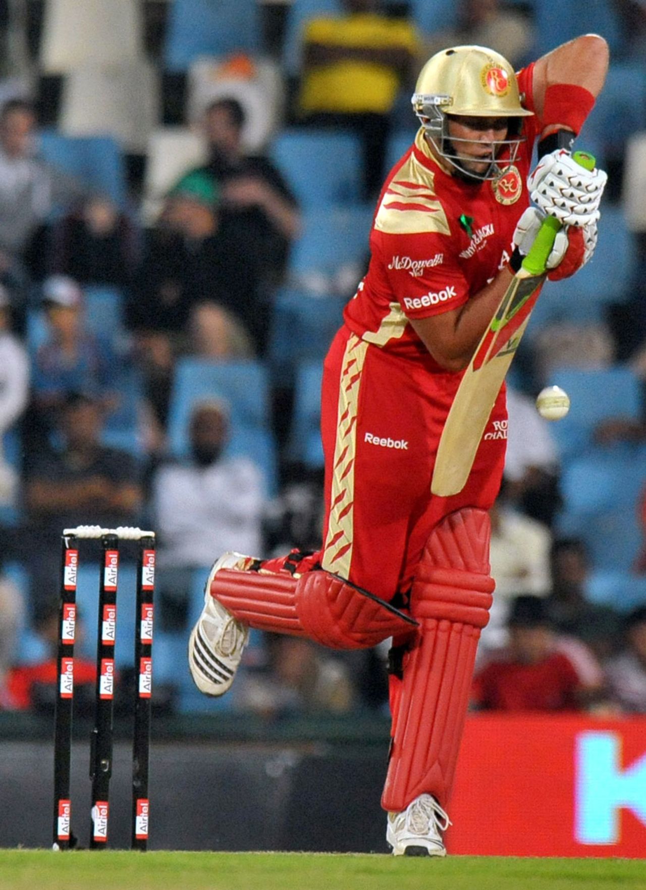 Jacques Kallis is solid as ever with his defence, Royal Challengers Bangalore v Guyana, Champions League Twenty20, Centurion, September 12, 2010