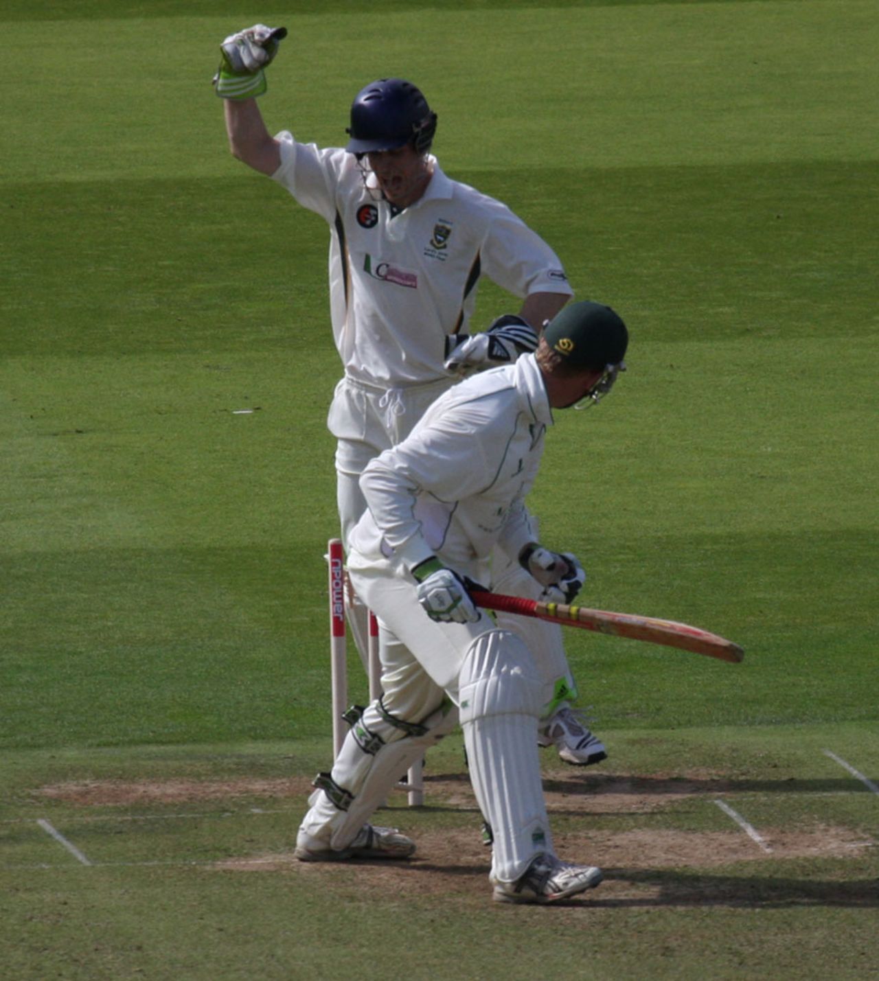 Charlie Brain can only look on as the ball trickles into his stumps, Sessay v Shipton-under-Wychwood, npower Village Cup final, Lord's, September 12, 2010