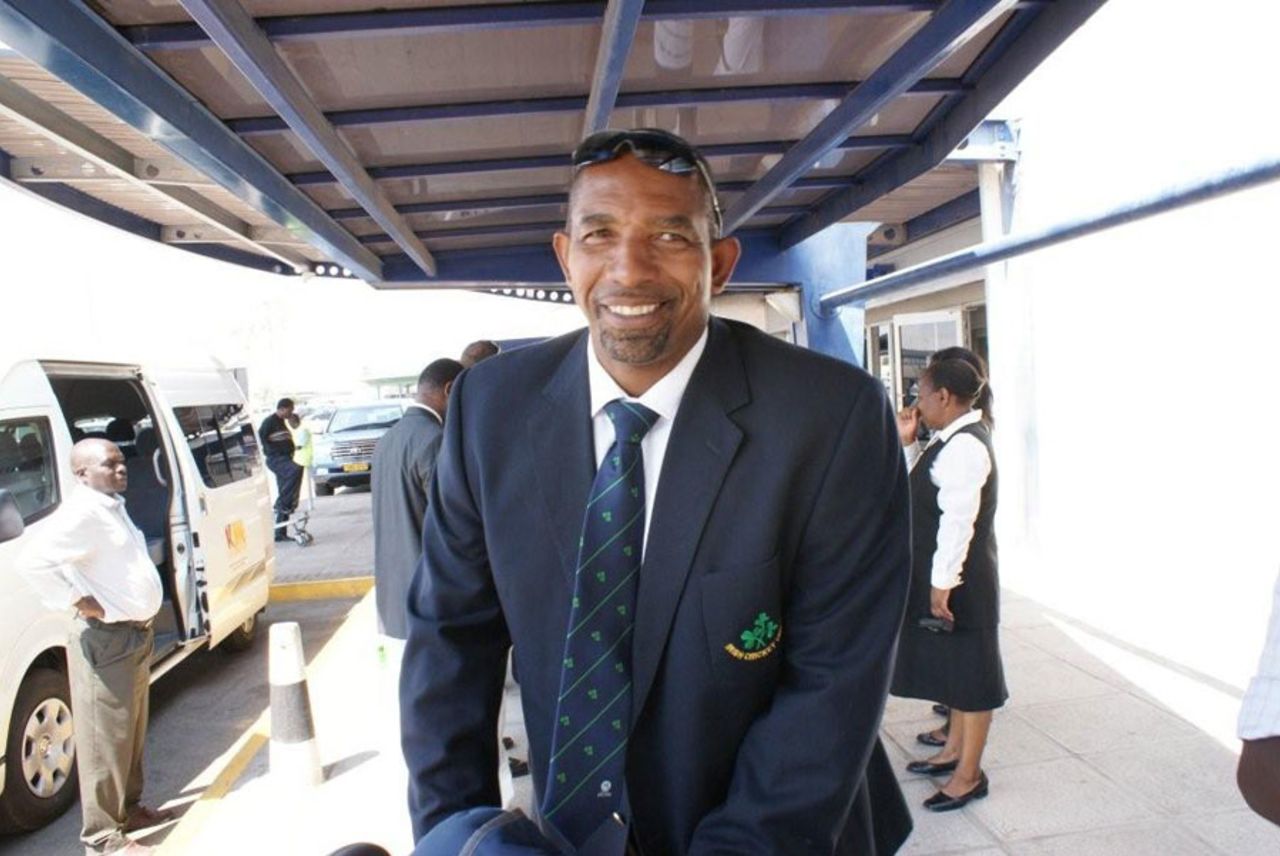 Ireland coach Phil Simmons arrives in Harare, Harare, September 18, 2010