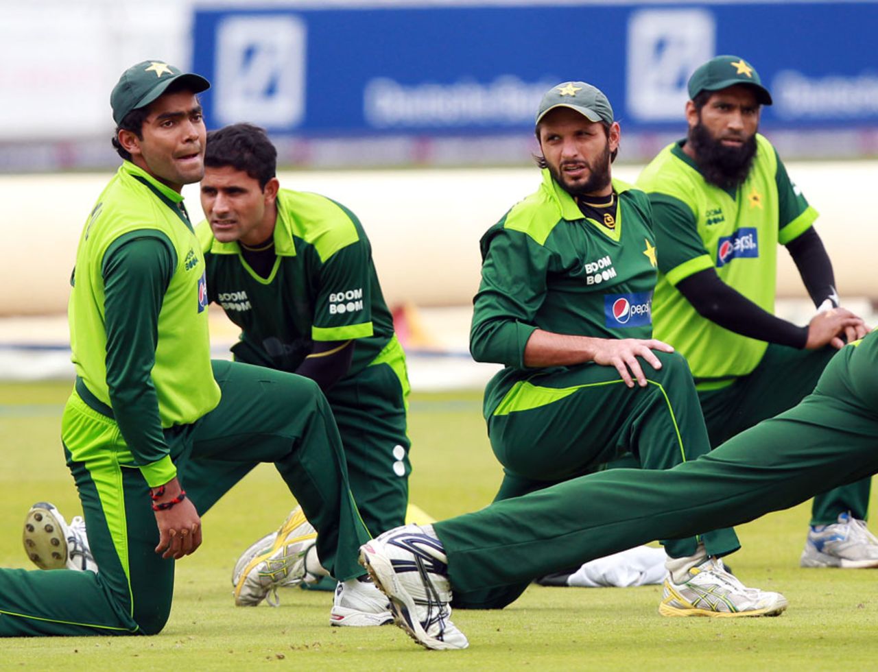 Pakistan's squad trains ahead of the fourth ODI at Lord's, September 19 2010