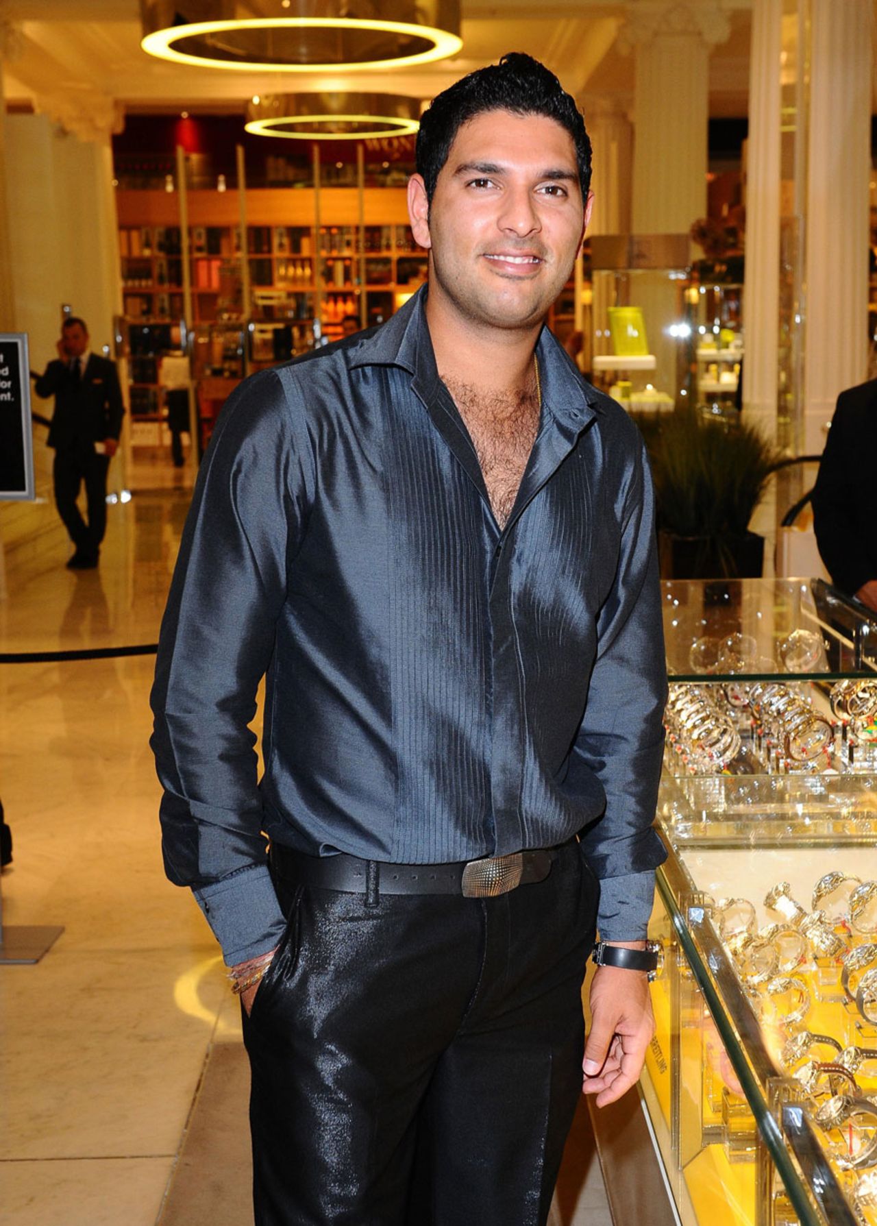 Yuvraj Singh attends the Auction of the Elephant Parade at Selfridges, London, June 23, 2010