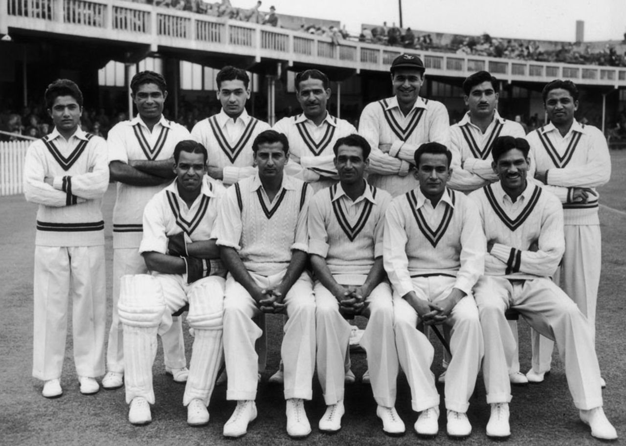 The Pakistan squad for the Trent Bridge Test of 1954
