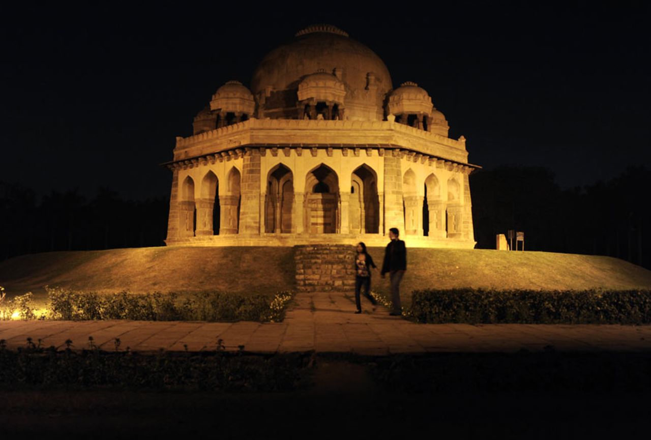 Mohammad Shah's tomb in the Lodi Gardens, Delhi, February 11, 2010
