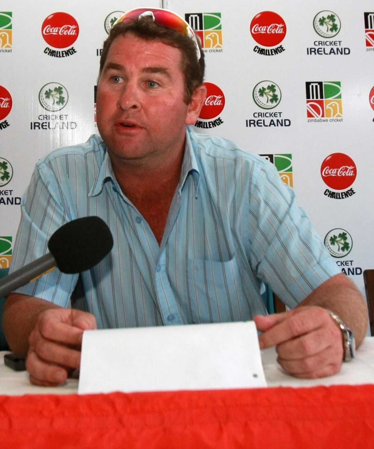 Alistair Campbell announces the squads for the tour of South Africa, Zimbabwe, September 30, 2010