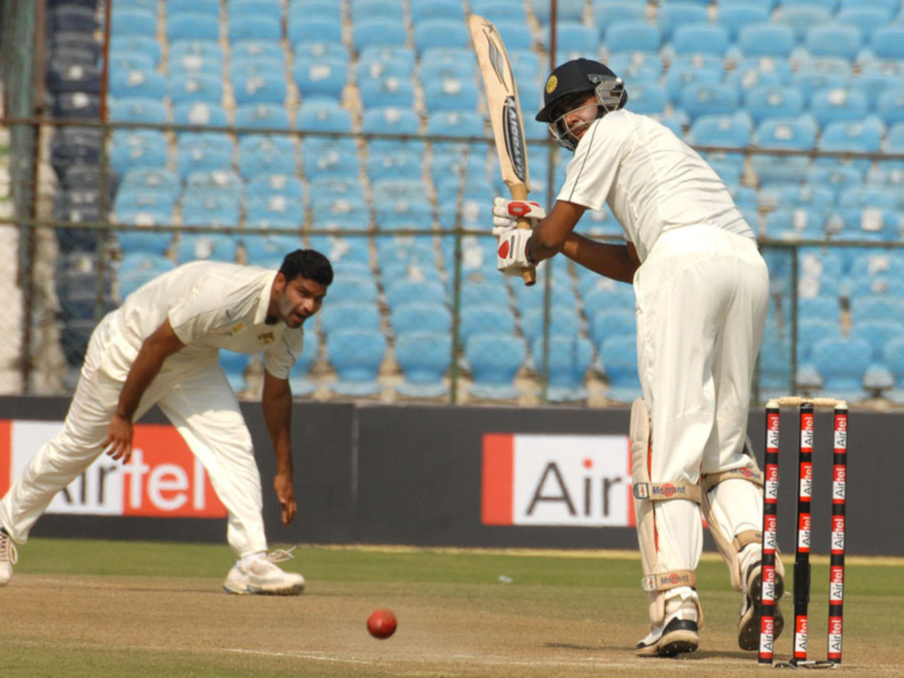 R Ashwin cashed in with a 74 at nearly a run-a-ball, Mumbai v Rest of India, Irani Cup, Jaipur, 2nd day, October 2, 2010