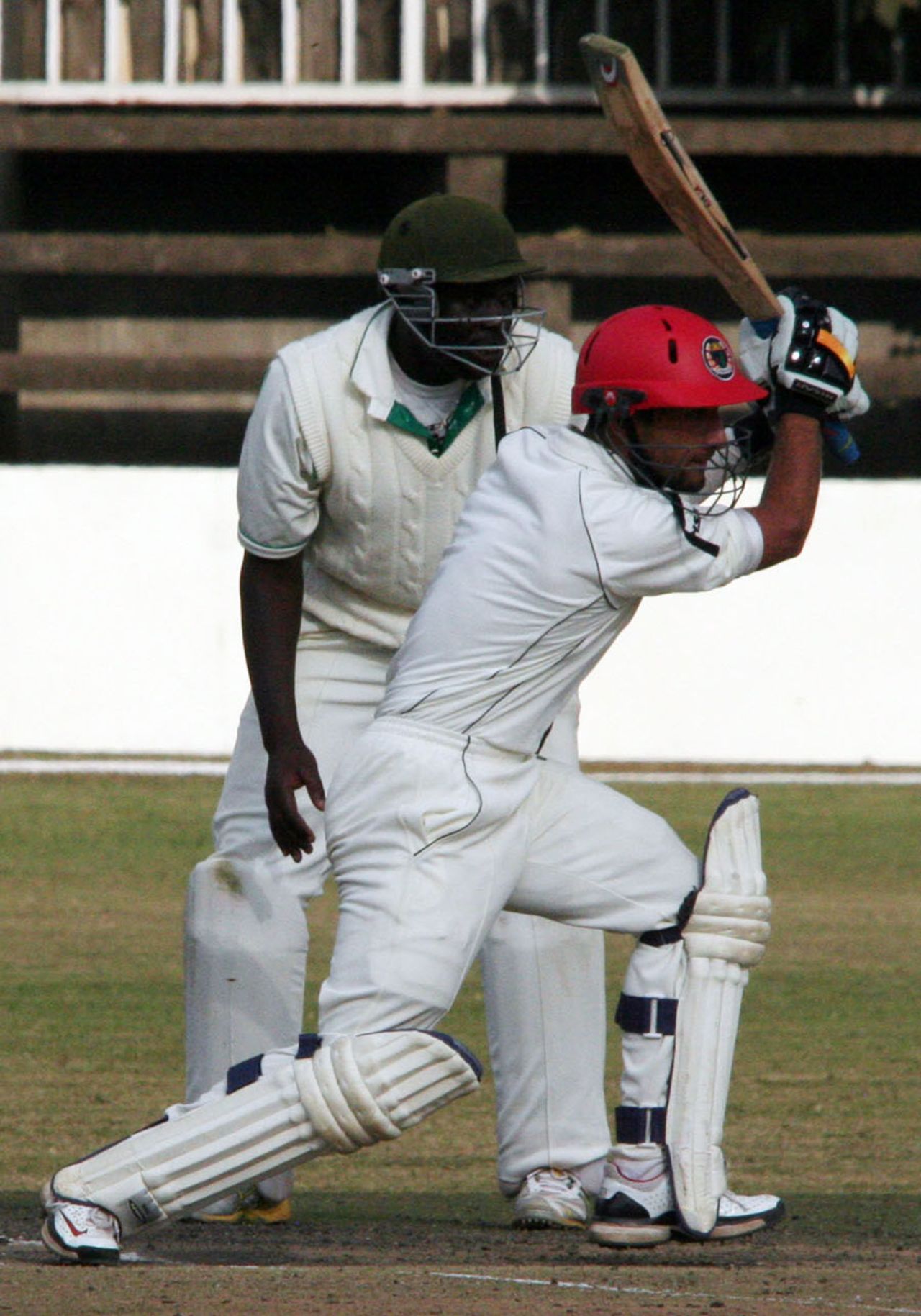 Javed Ahmadi top scored for Afghanistan with 55 in their second innings, Kenya v Afghanistan, Intercontinental Cup, Nairobi, 2nd day, October 3, 2010