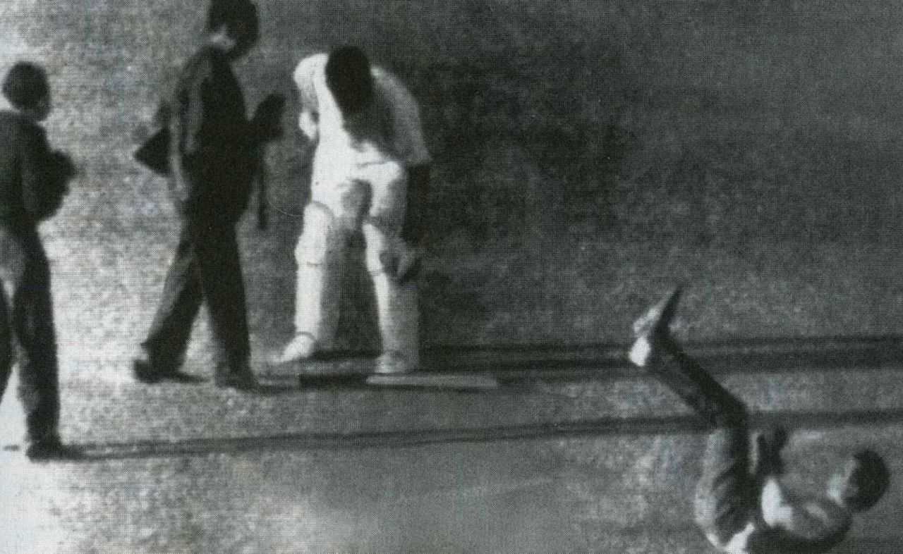 Bill Lawry was accused of striking a photographer during a pitch invasion, India v Australia, 4th Test, Calcutta, December 16, 1969