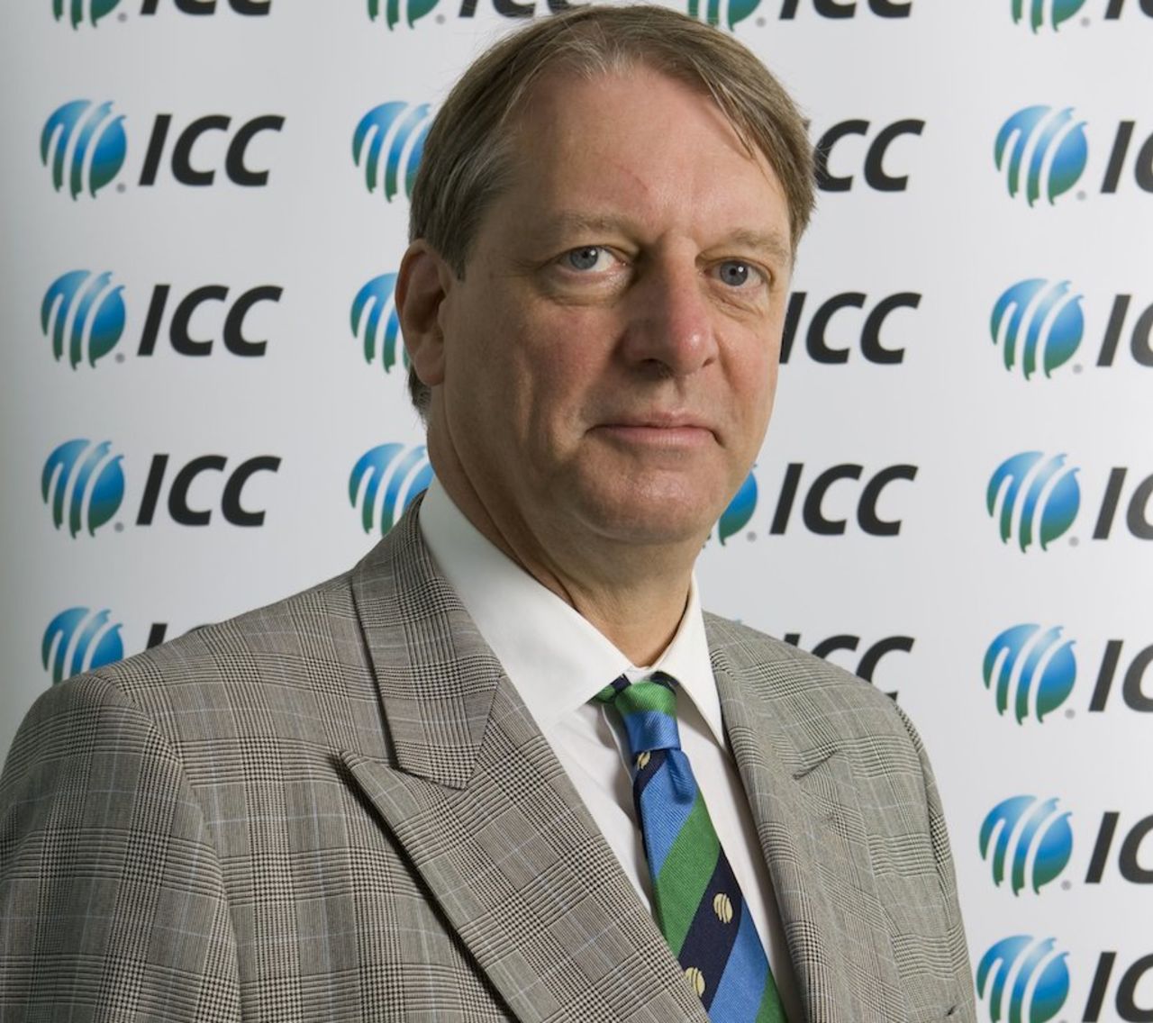 Giles Clarke, the ECB chairman, at the ICC board meeting, Dubai, October 12, 2010 