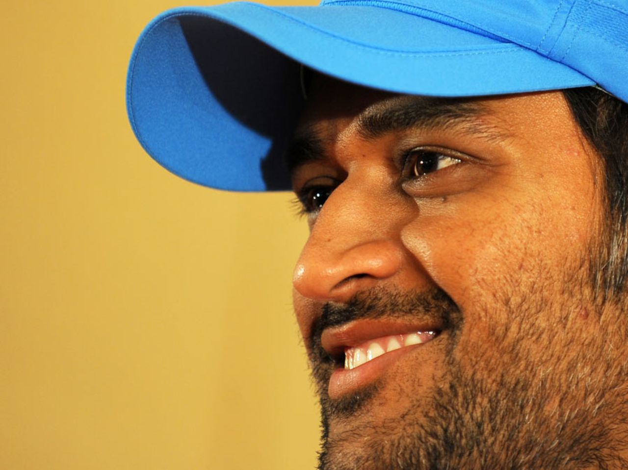MS Dhoni addresses the press ahead of the first ODI, Kochi, October 16, 2010