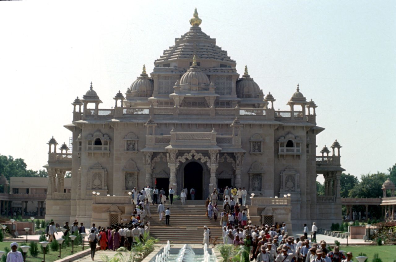 The Akshardham temple in Gandhinagar, Ahmedabad