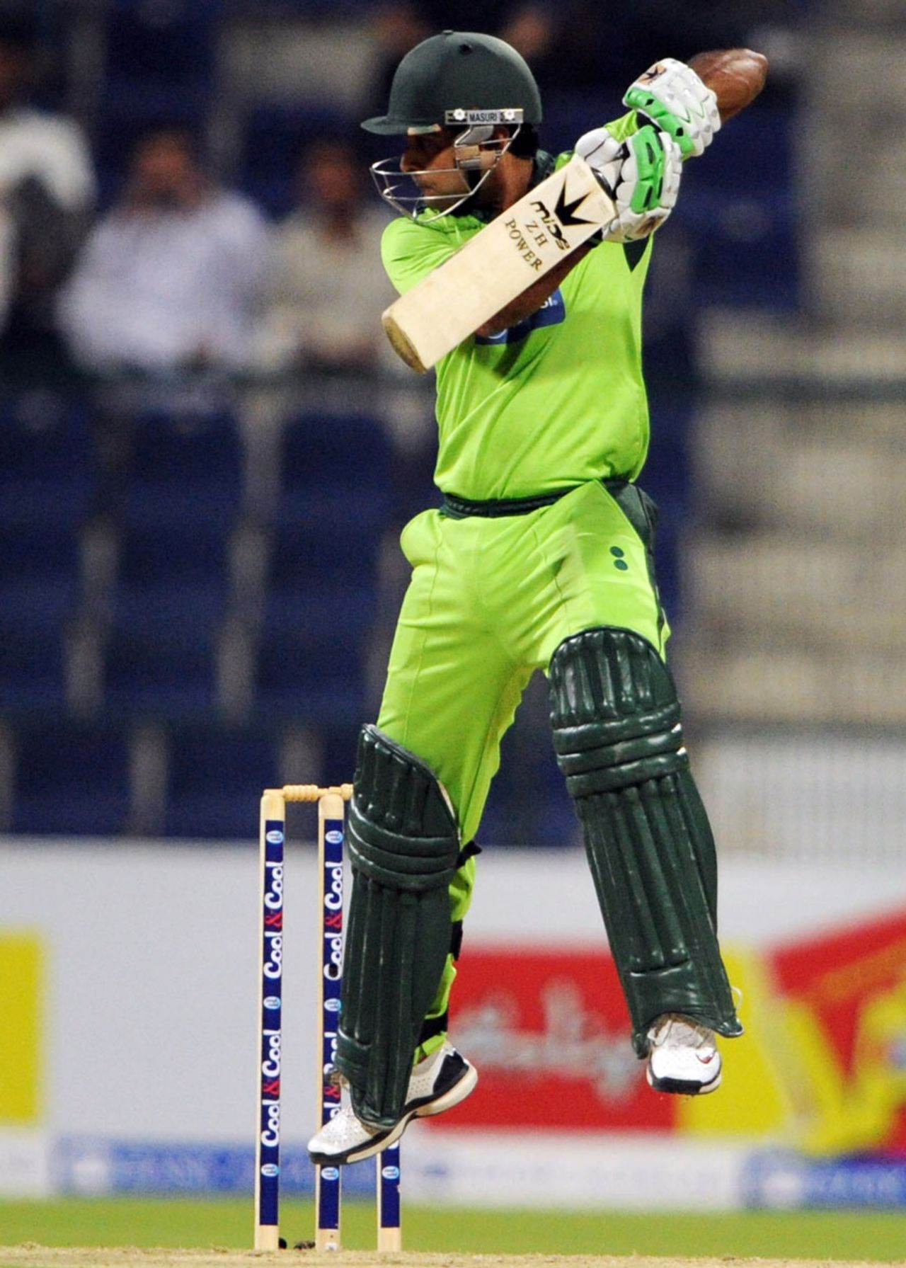 Mohammad Hafeez steers the ball behind point, Pakistan v South Africa, 1st Twenty20, Abu Dhabi, October 26, 2010