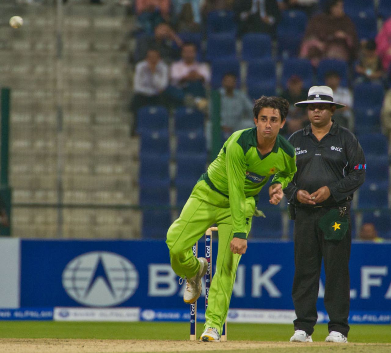 Saeed Ajmal had tidy figures of 4-0-18-1, Pakistan v South Africa, 1st Twenty20, Abu Dhabi, October 26, 2010