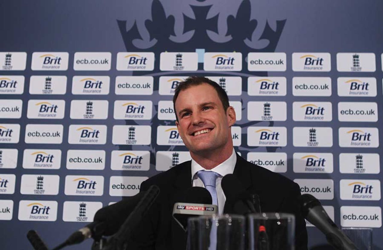 Andrew Strauss gives his pre-tour press conference at Lord's before leaving for Australia, Lord's, October 28, 2010