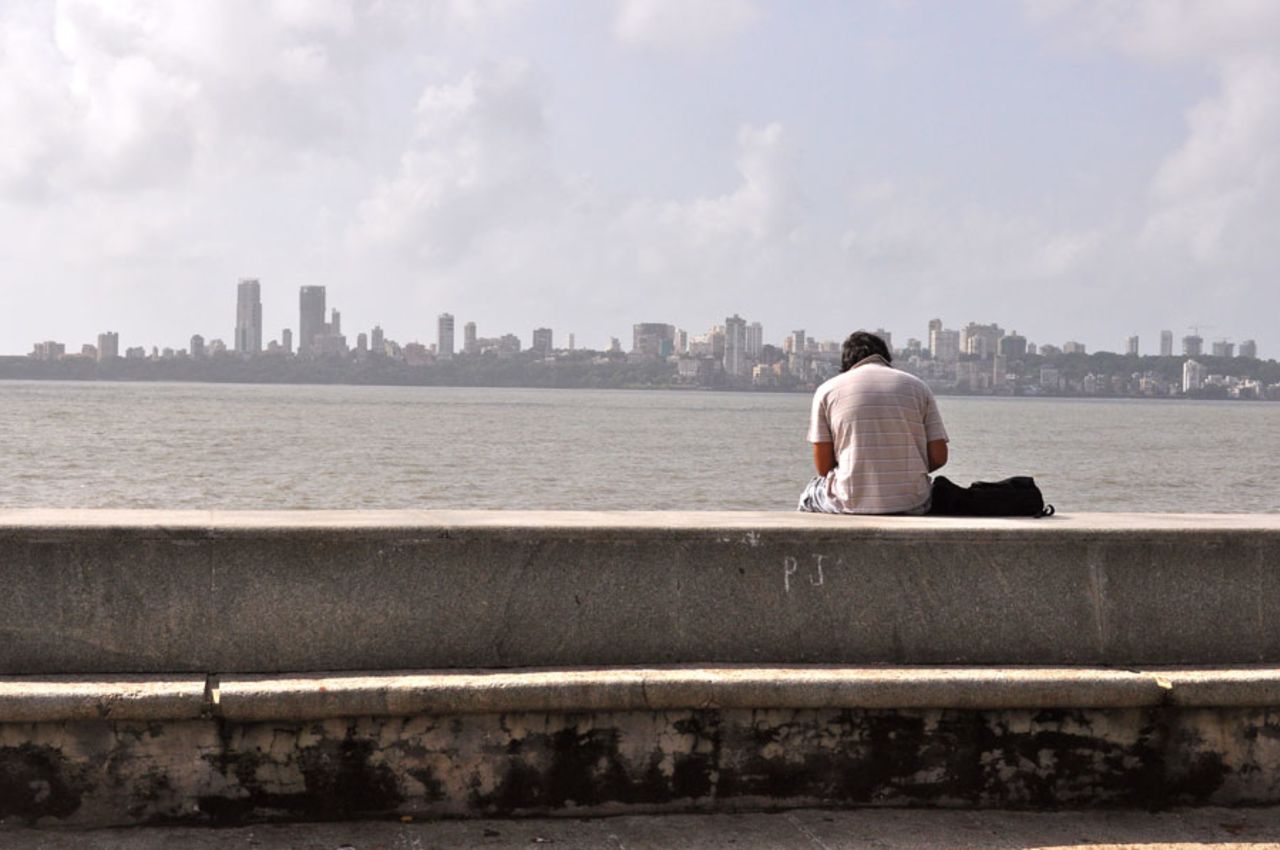 The promenade on Marine Drive, Mumbai