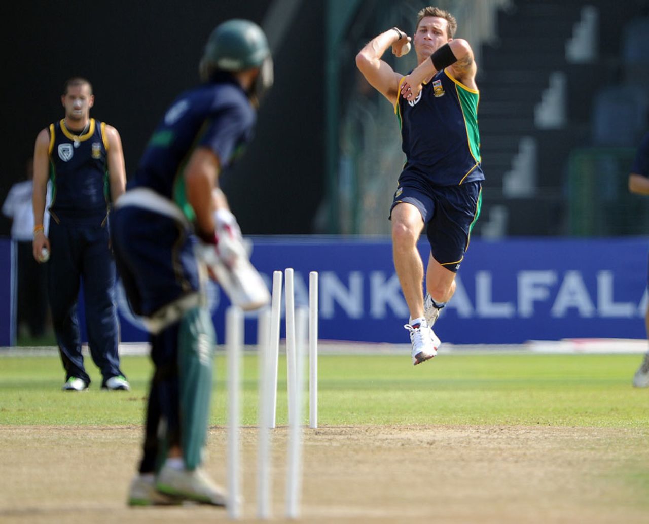 Dale Steyn in his delivery stride, Abu Dhabi, October  28, 2010 